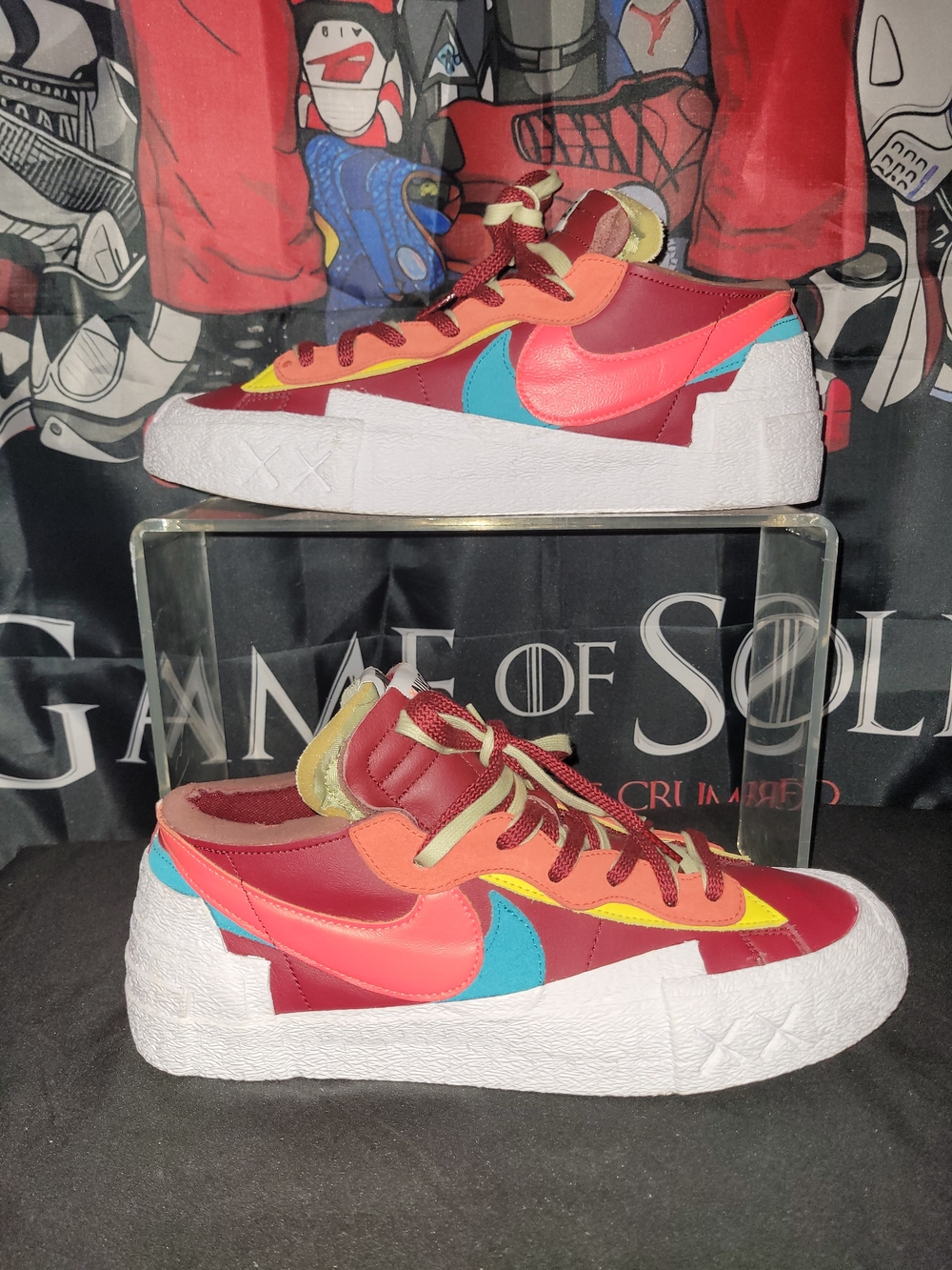 Nike Blazer Low Sacai KAWS Red